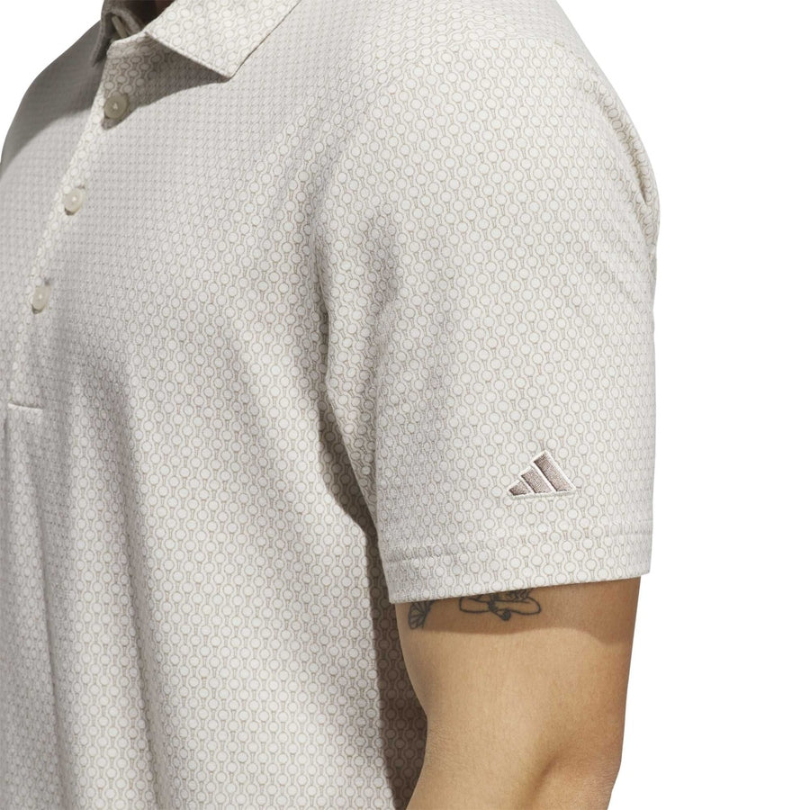 Polo Adidas Ultimate365+ Go-To imprimé - beige