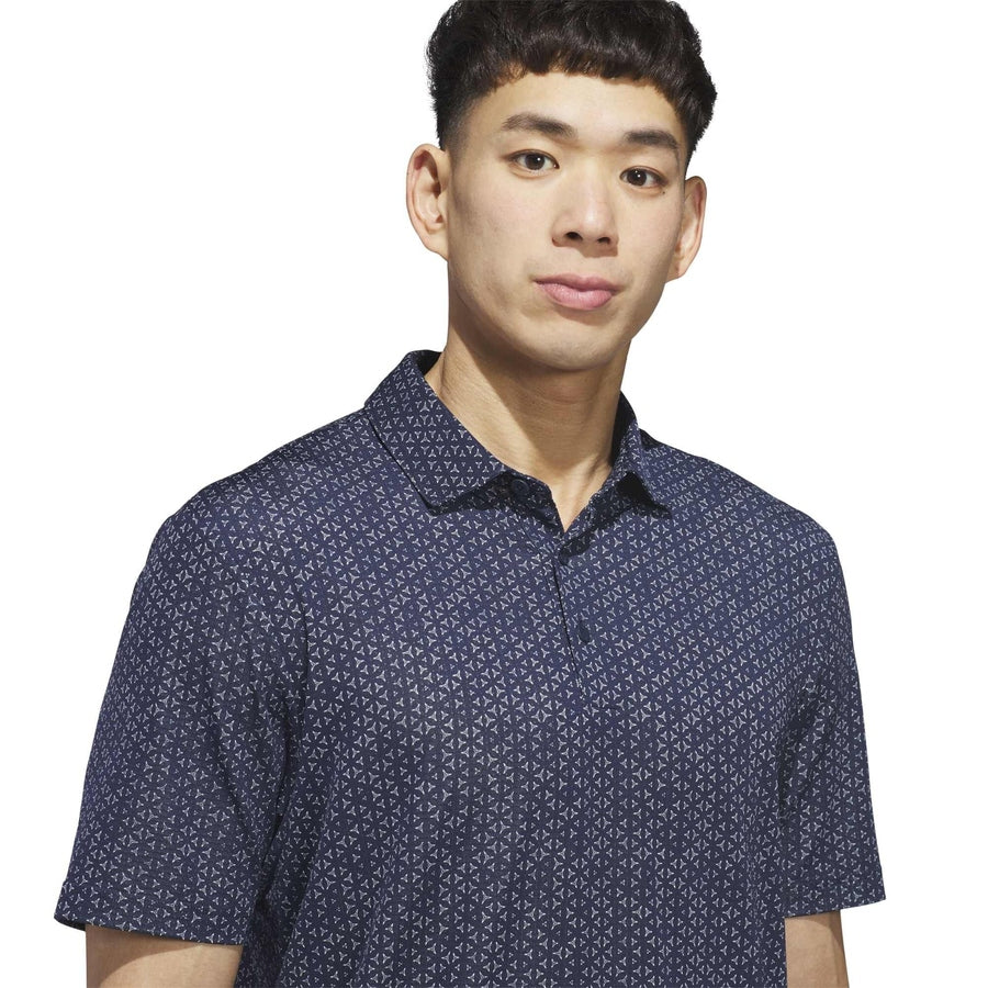 Adidas Ultimate365 Mesh Tango Print Climacool Polo Shirt - Navy
