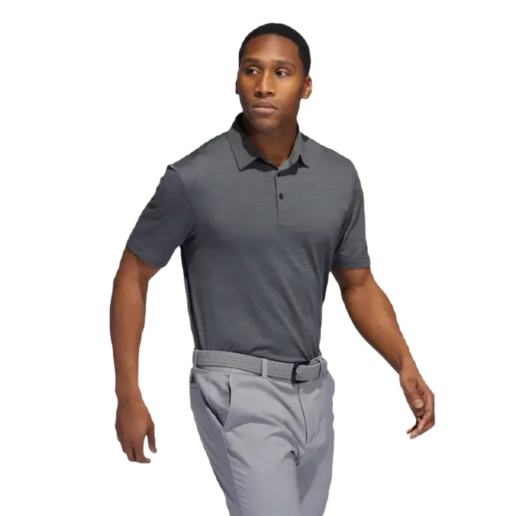 Grey adidas polo sales shirt