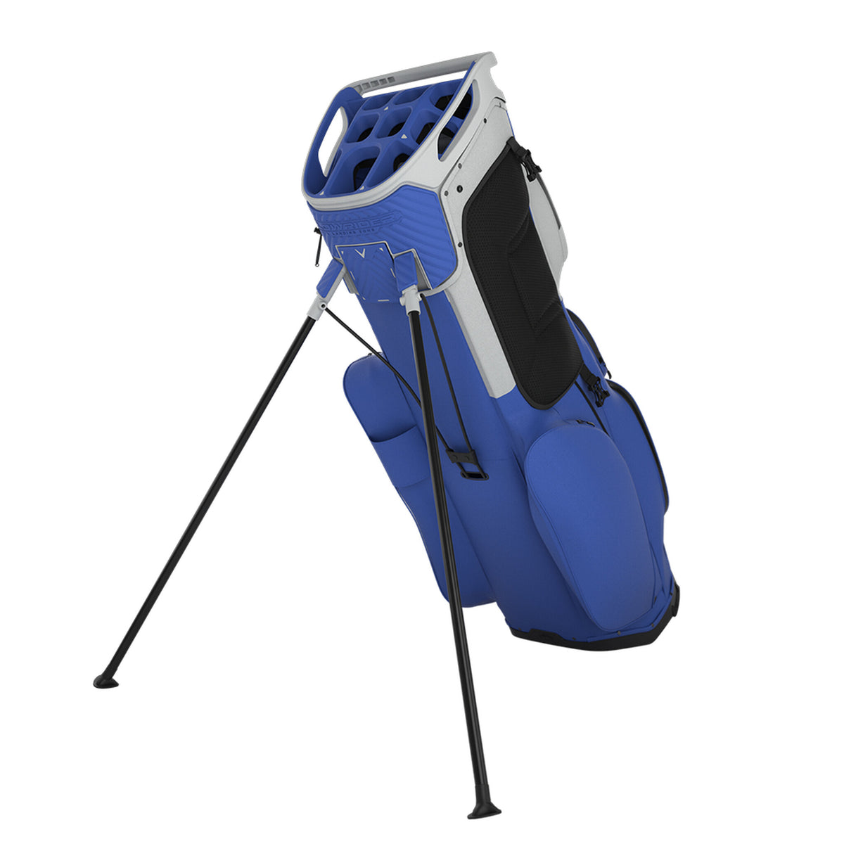 Sac de golf Callaway Fairway 14 Silver/Neptune, vue arrière et support