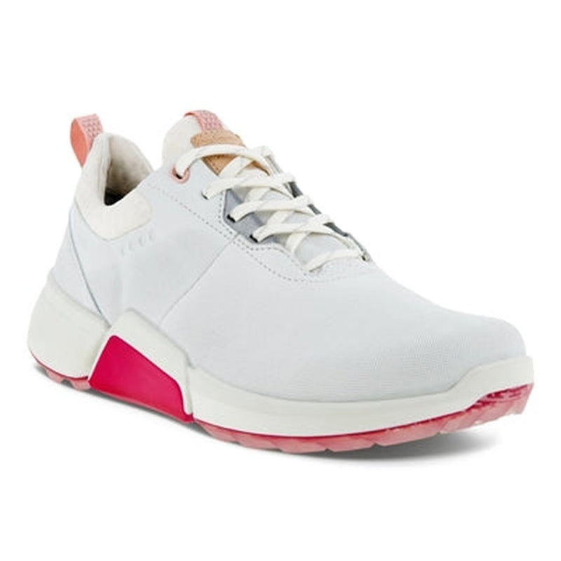 Ecco Ladies Golf Biom H4 Golf Shoe - White/Pink
