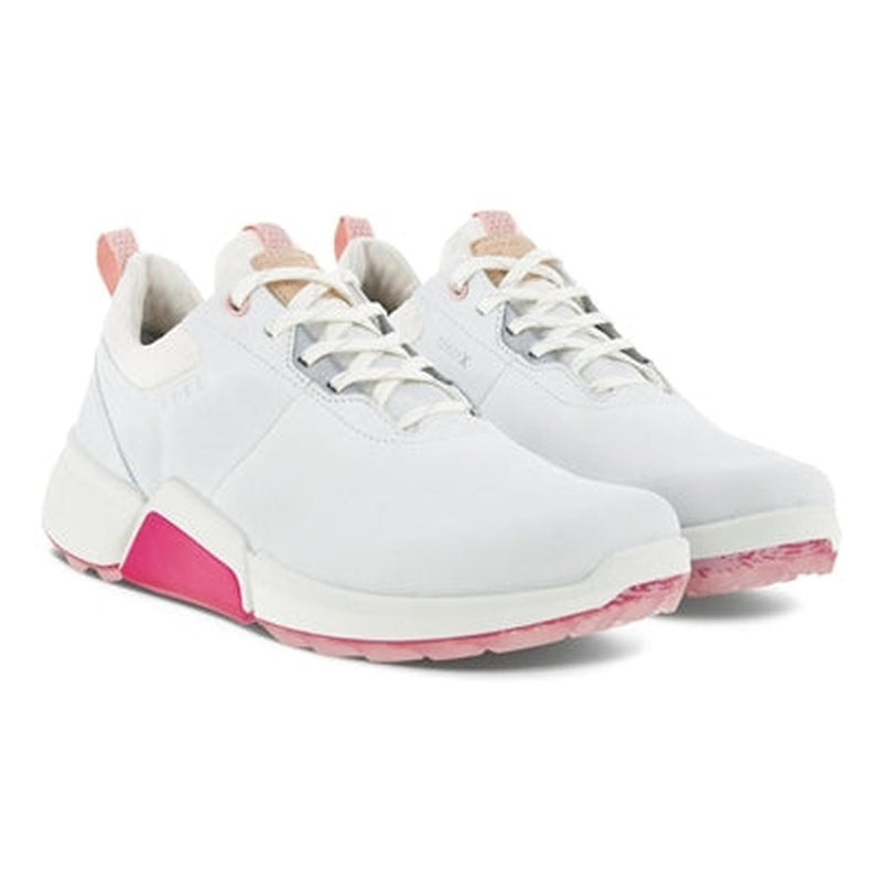 Ecco Ladies Golf Biom H4 Golf Shoe - White/Pink