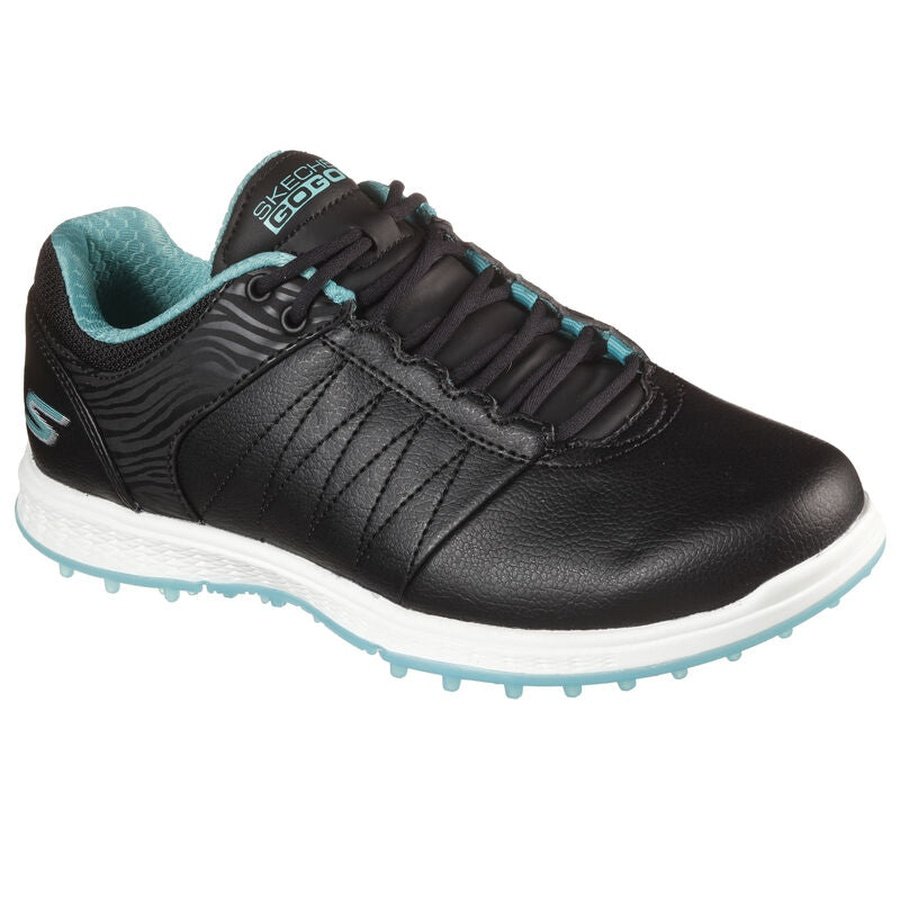 Skechers Ladies GO GOLF Pivot Golf Shoes - Black/Turquoise