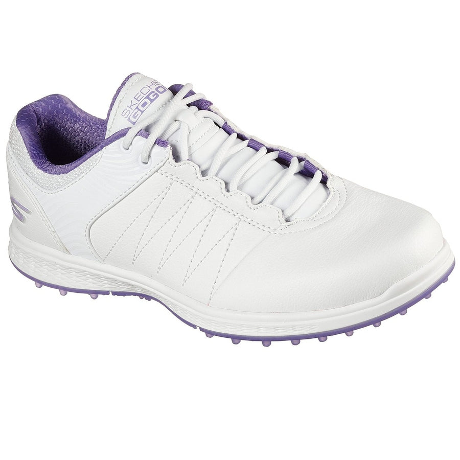 Skechers Ladies GO GOLF Pivot Golf Shoes - White/Purple