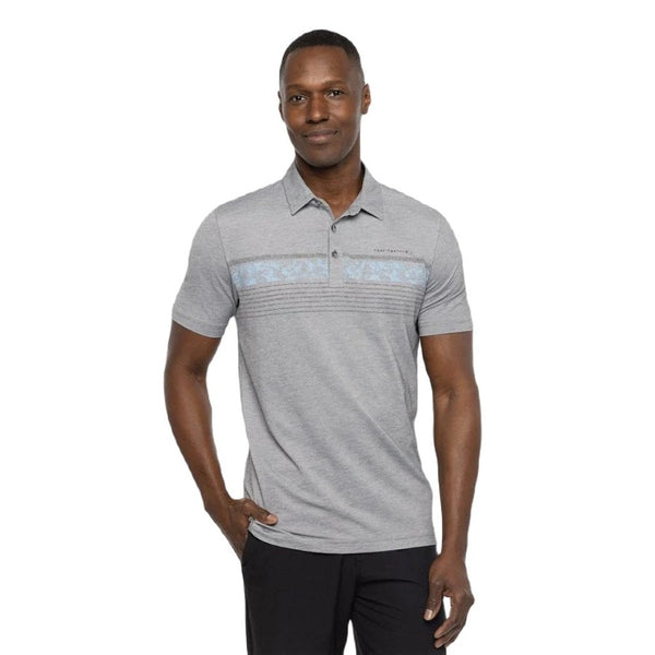 Beige Plaid Tartan Print Men's Golf Shirts
