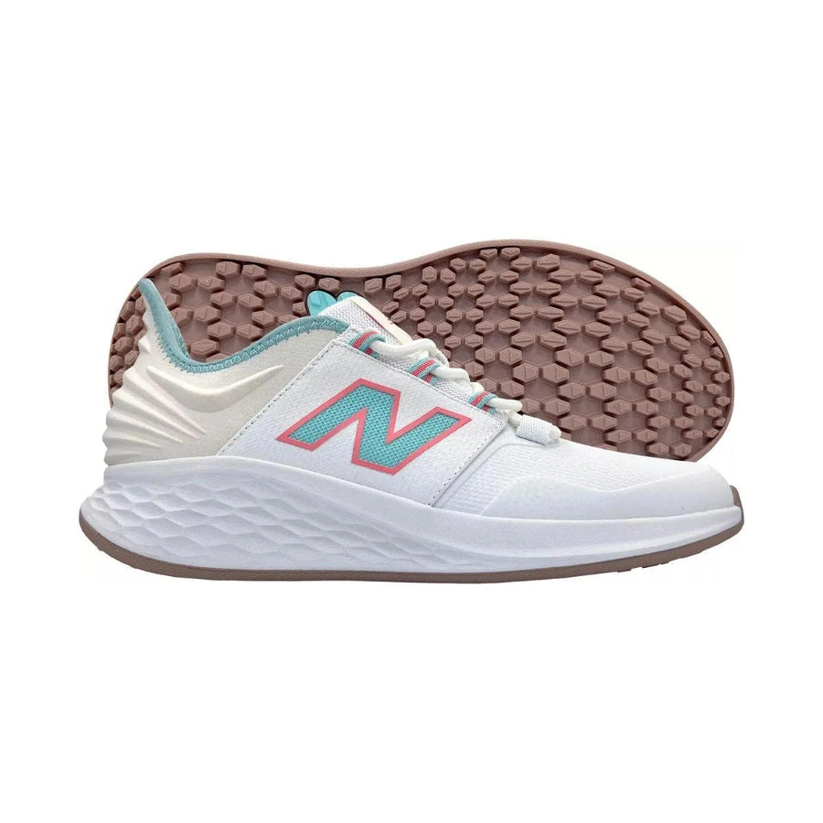 New Balance Ladies Fresh Foam ROAV V2 Golf Shoes - White/Green