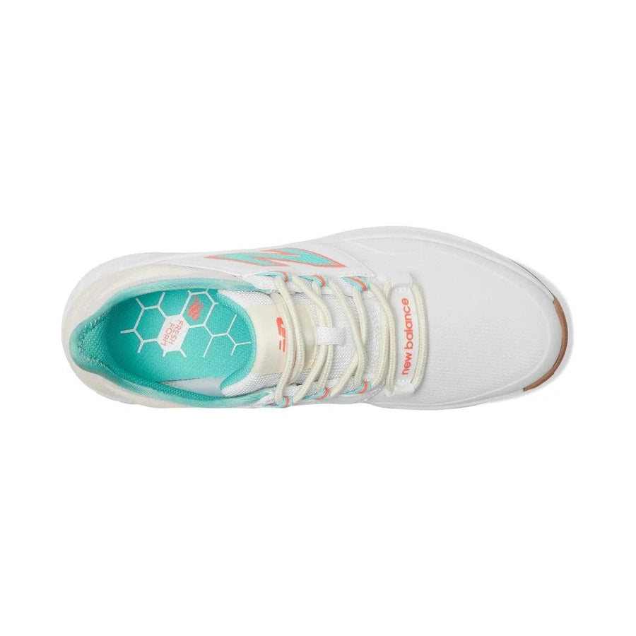 New Balance Ladies Fresh Foam ROAV V2 Golf Shoes - White/Green