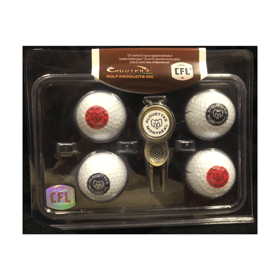 CFL 4 Golf Balls & Divot Tool Set