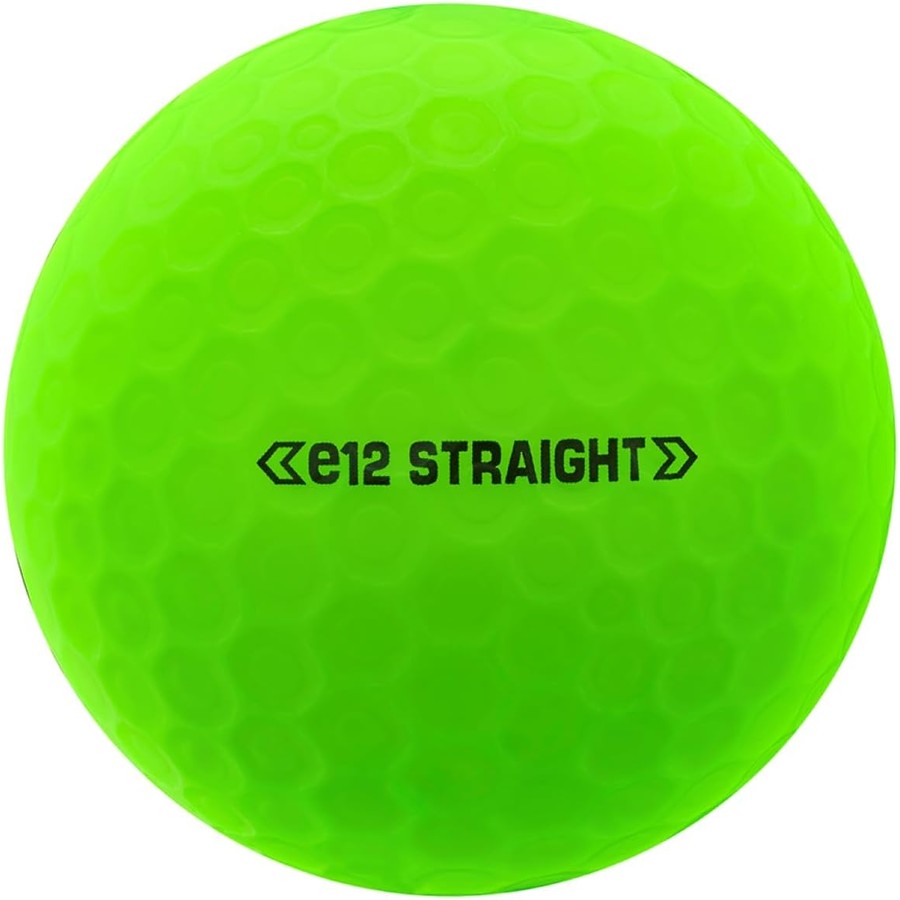 2 Dozen Bridgestone e12 Straight Mindset 2025 Matte Lime Balls - Logo Overrun
