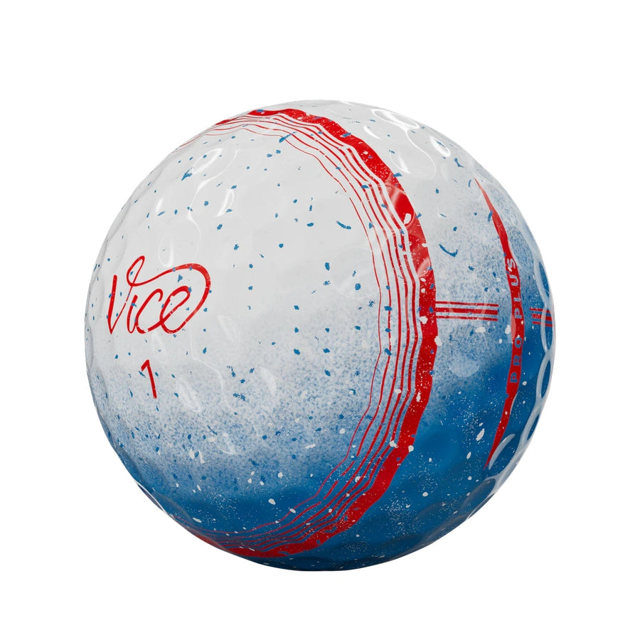 Vice Pro Plus Tracer Golf Ball - White/Blue