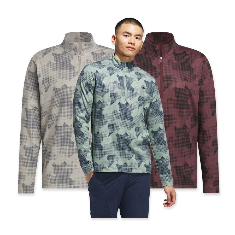 Adidas Go-To Printed Quarter Zip Pullover