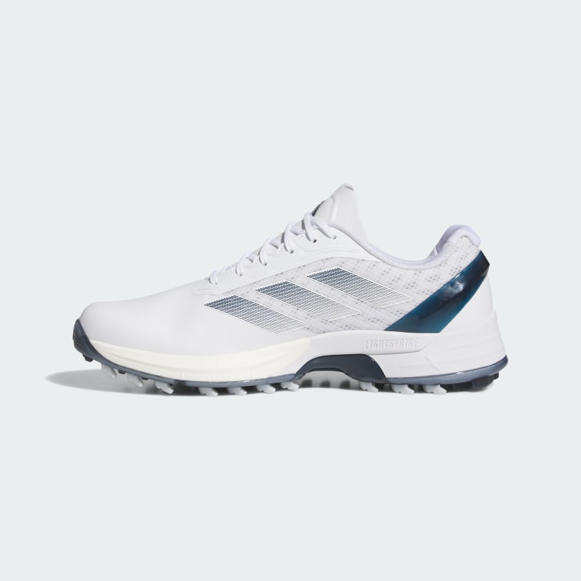 Adidas Adizero ZG Spikeless Golf Shoes - White/Blue | Free Shippi