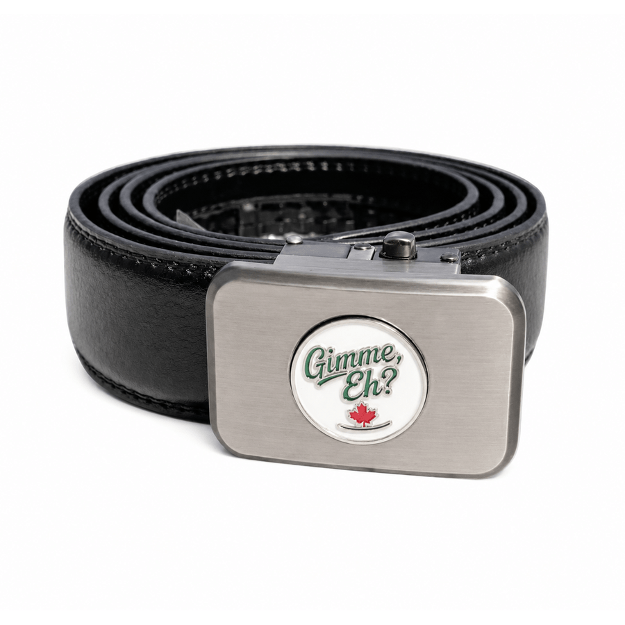 Northern Spirit Leather Ratchet Belt with 3 Ball Markers