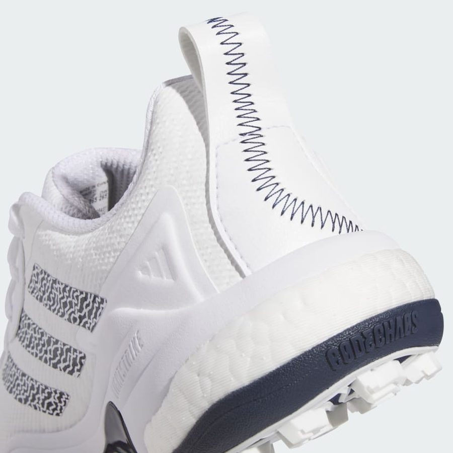 Adidas Codechaos 25 Spikeless Golf Shoes - White/Navy | Free Ship