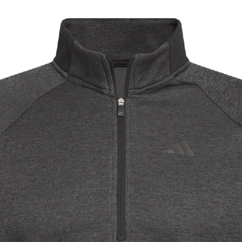 Adidas Men's Golf DWR Quarter-Zip Pullover - Black