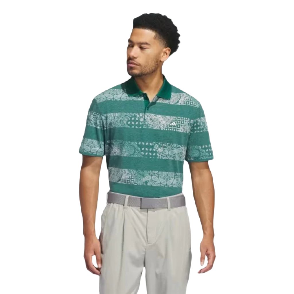 Adidas Men's Go-To Print Polo - Green