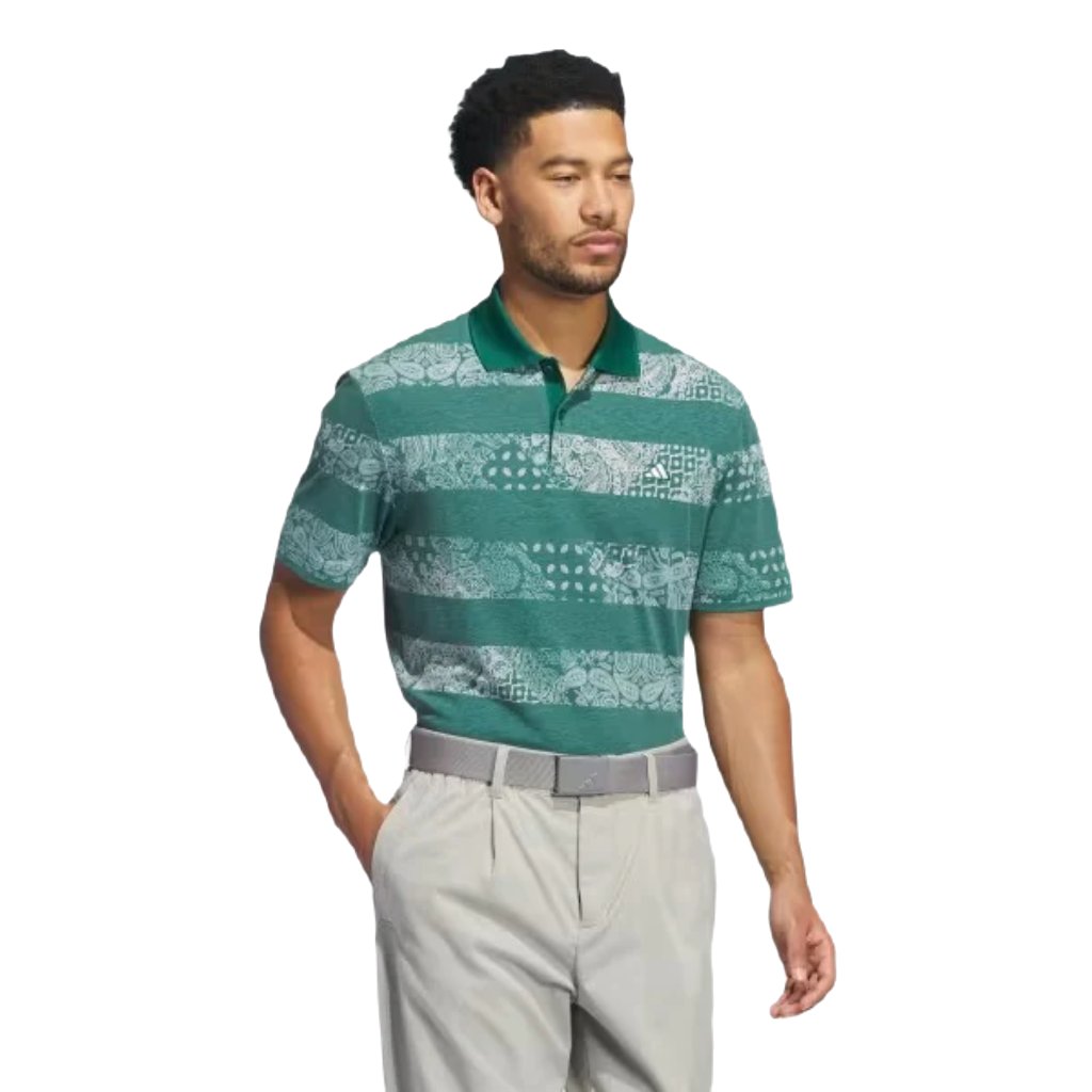 Adidas Men's Go-To Print Polo - Green