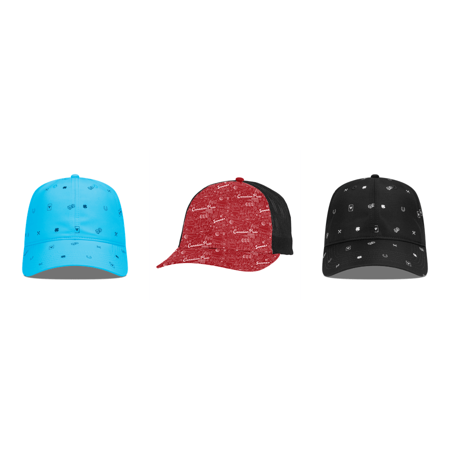 3 Pack Levelwear Men's Golf Hats