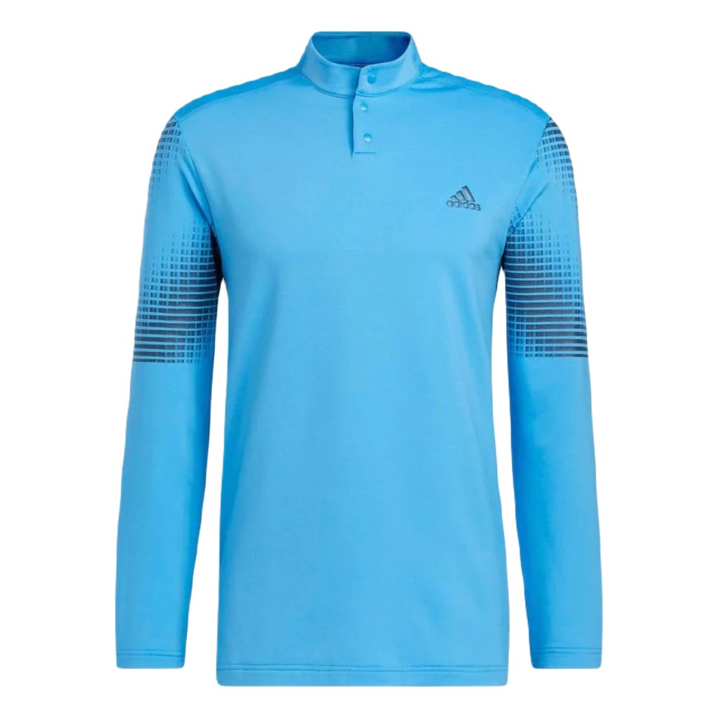 Adidas Statement COLD.RDY Long Sleeve Polo Shirt - Blue