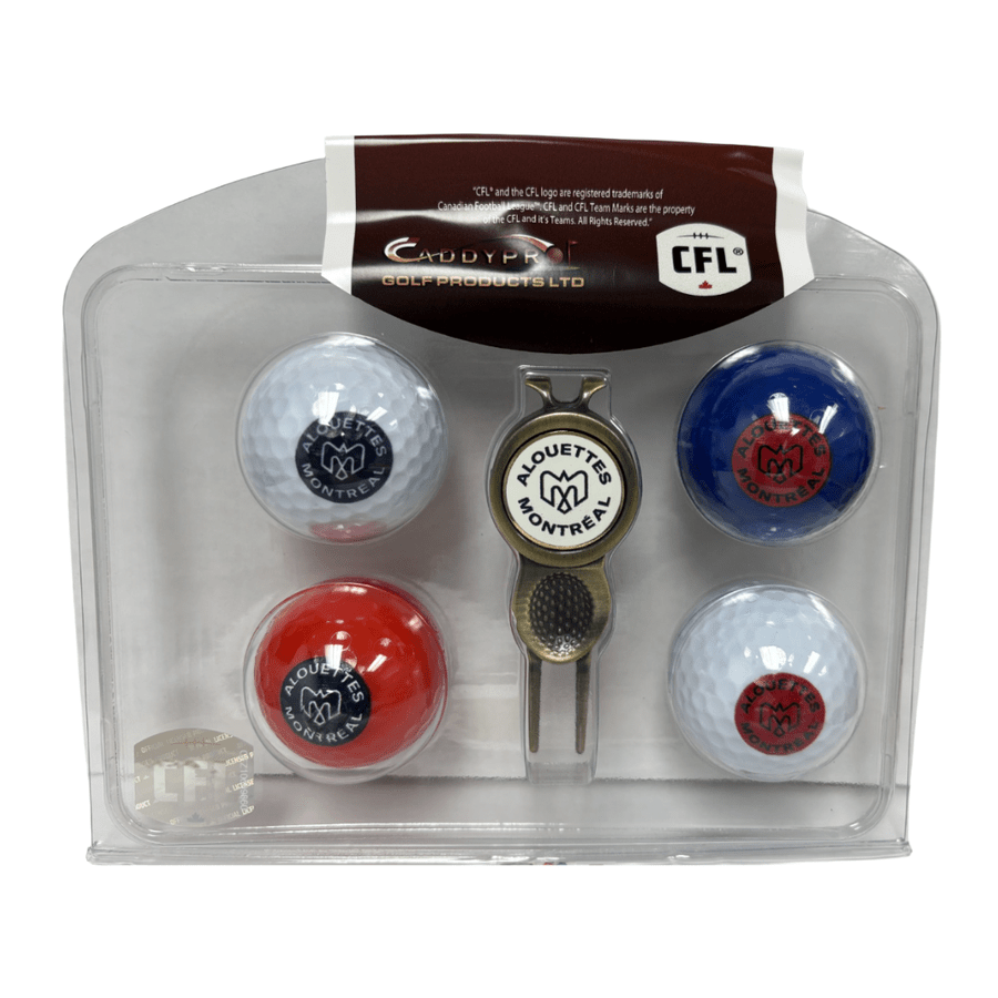 CFL 4 Golf Balls & Divot Tool Set