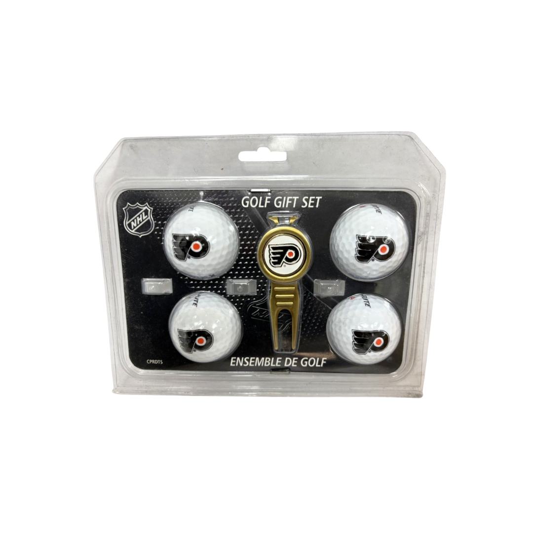 NHL 4 Golf Balls & Divot Tool Set