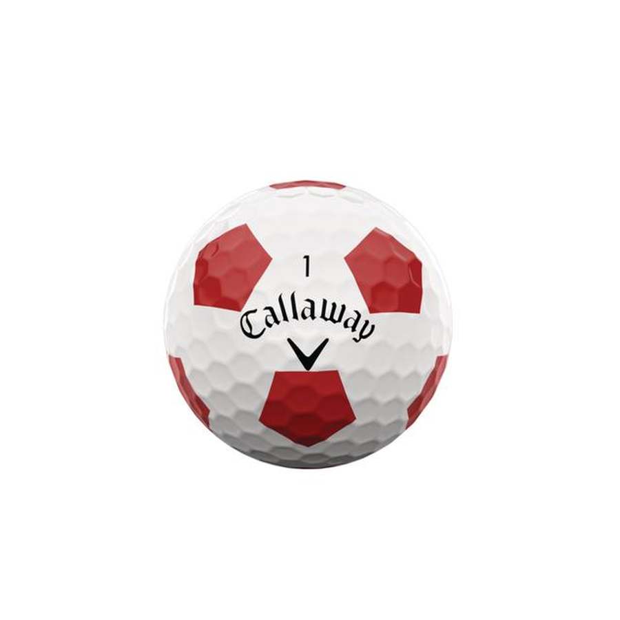 2 Dozen Callaway Chrome Soft Truvis Red Golf Balls - Logo Overrun