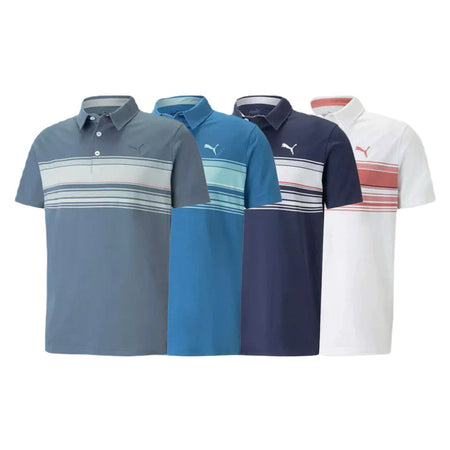 Puma MATTR Grind Golf Polo Evening Sky High Rise Medium