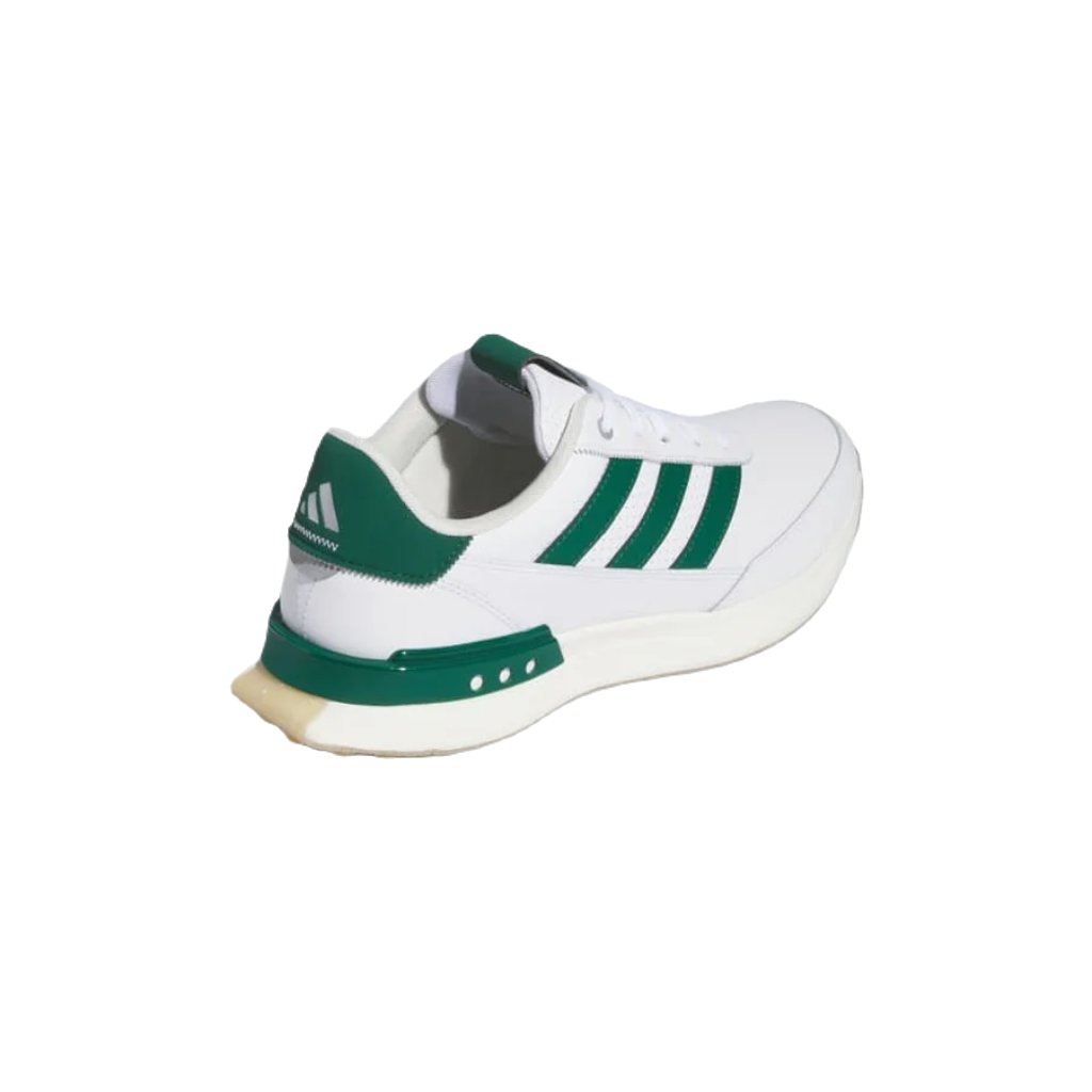 Adidas S2G 24 Spikeless Leather Golf Shoes - White/Green