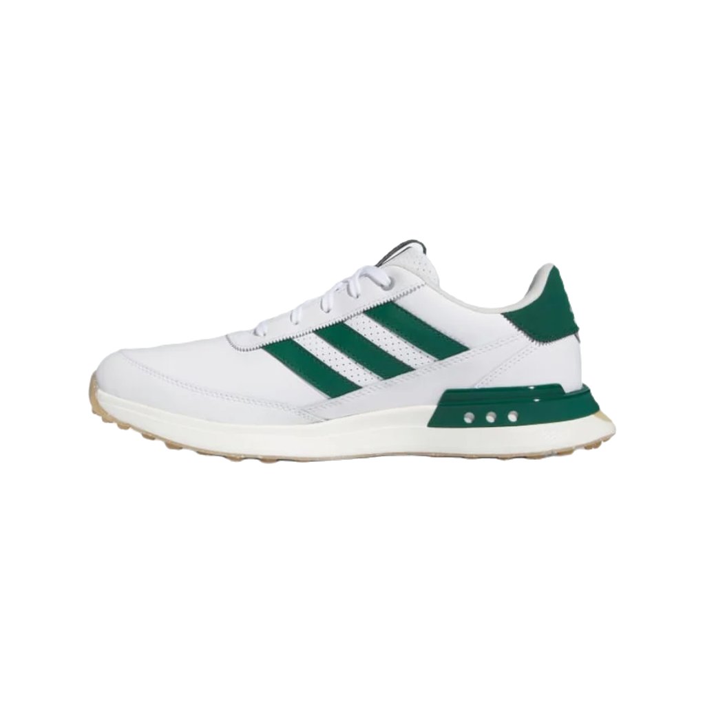 Adidas S2G 24 Spikeless Leather Golf Shoes - White/Green