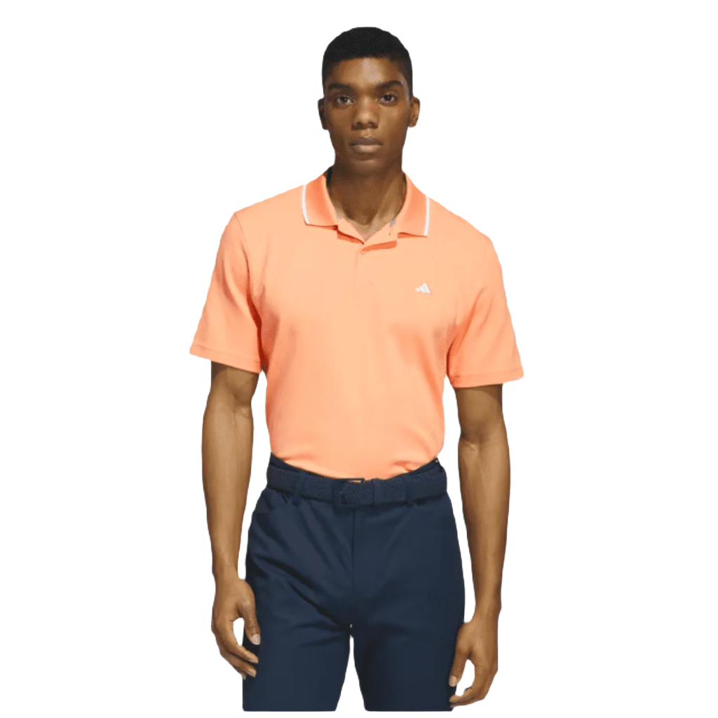 Adidas 2023 Go-To Pique Golf Polo Shirt - Orange