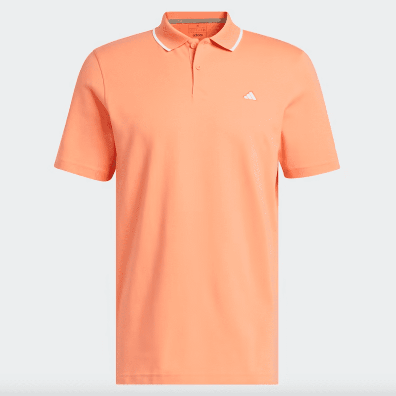 Adidas 2023 Go-To Pique Golf Polo Shirt - Orange
