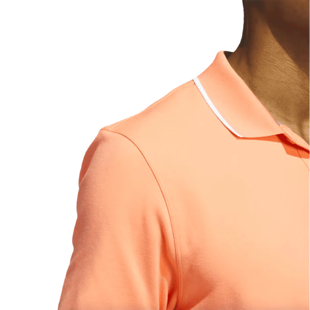 Adidas 2023 Go-To Pique Golf Polo Shirt - Orange