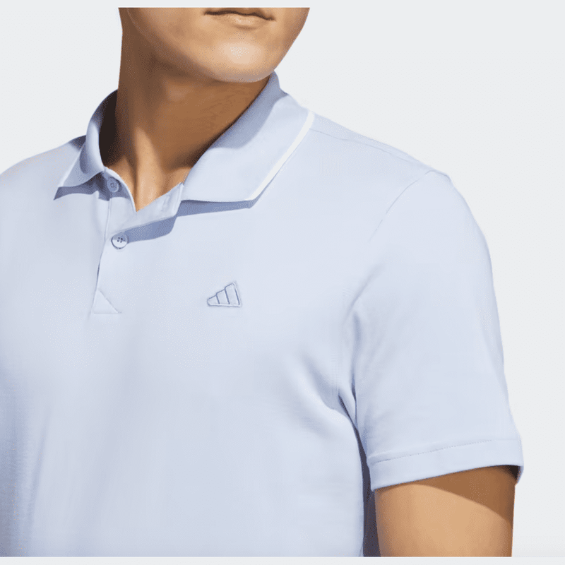 Adidas 2023 Go-To Pique Golf Polo Shirt - Blue