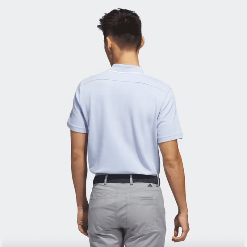 Adidas 2023 Go-To Pique Golf Polo Shirt - Blue