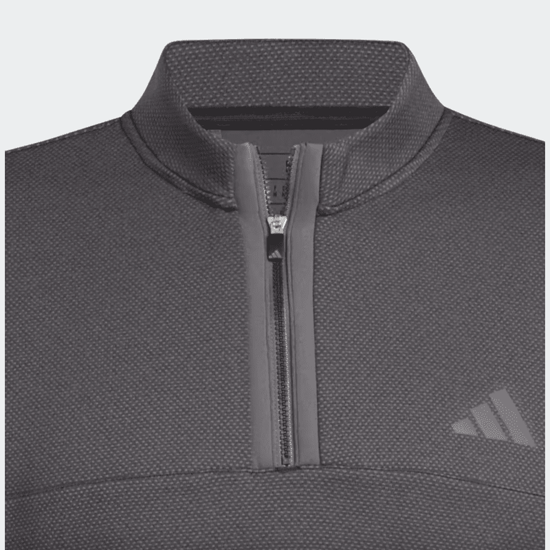 Adidas 2023 Microdot 1/4 Zip Golf Pullover - Black