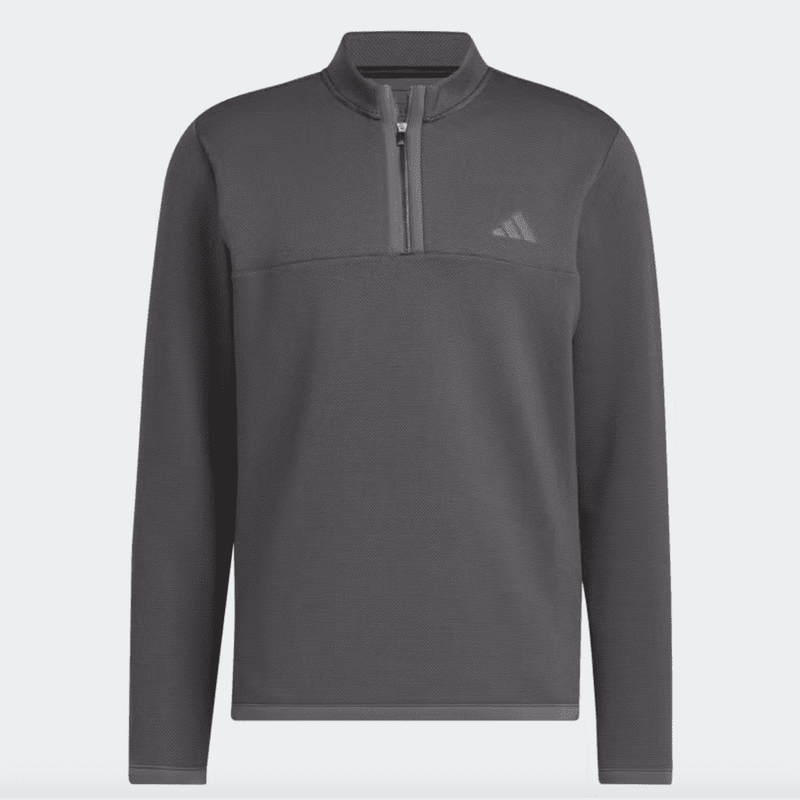 Adidas 2023 Microdot 1/4 Zip Golf Pullover - Black