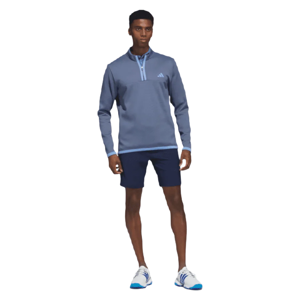 Adidas 2023 Microdot 1/4 Zip Golf Pullover - Navy