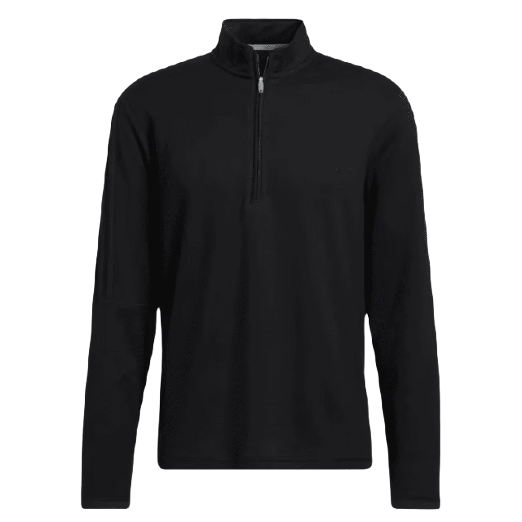 Adidas 3-Stripes Quarter-Zip Pullover - Black