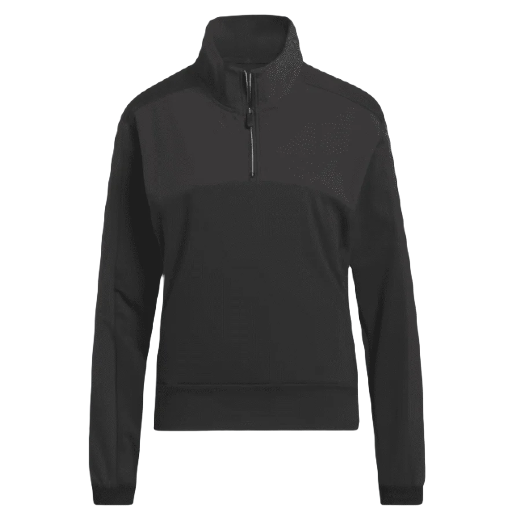 Adidas Ladies Ultimate365 Tour 1/4 Zip Golf Pullover - Black