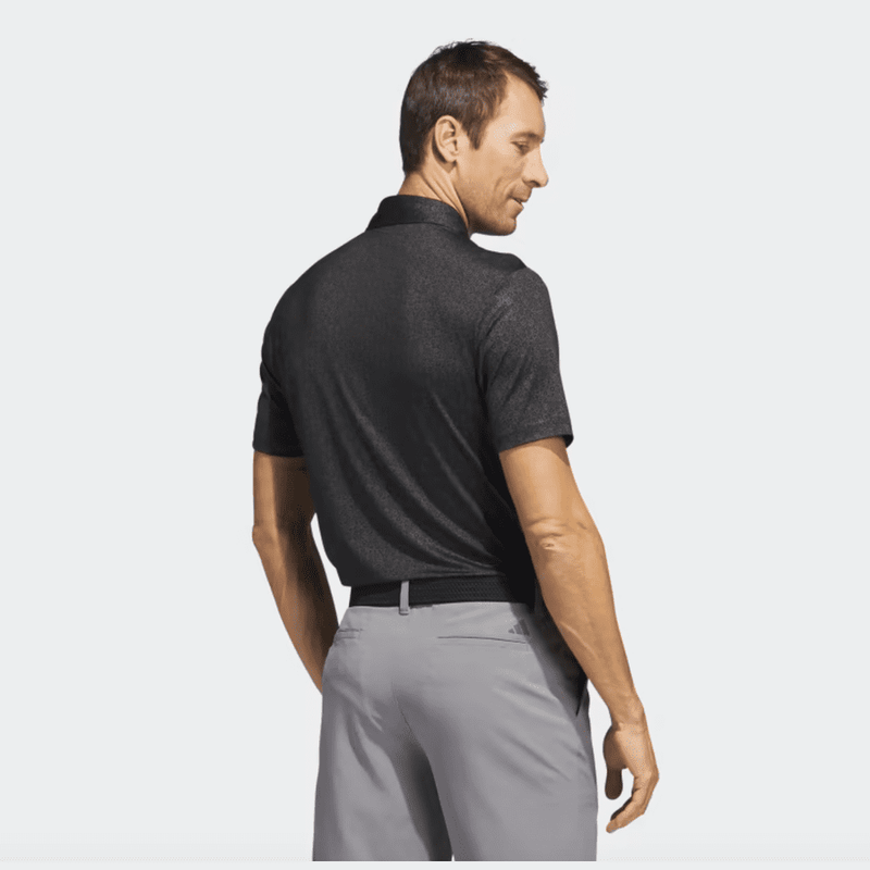 Adidas 2023 Ultimate365 Allover Print Golf Shirt - Black