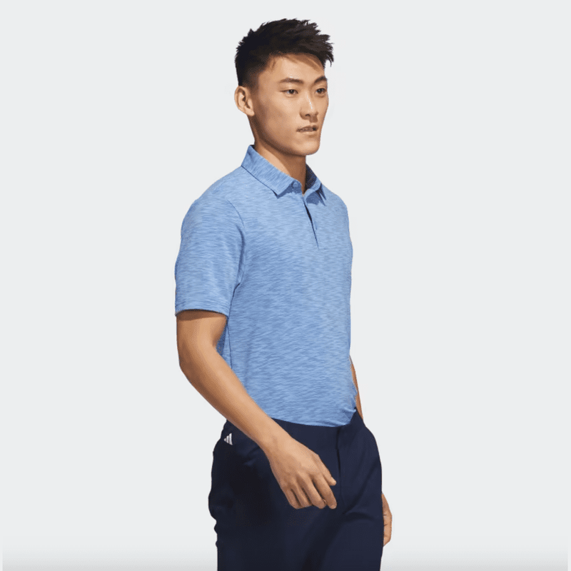Adidas 2023 Space Dye Men's Golf Polo Shirt - Blue