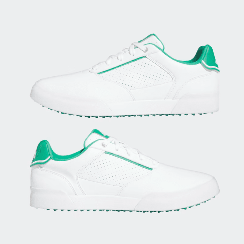 Adidas Retrocross Spikeless Golf Shoes - White/Green
