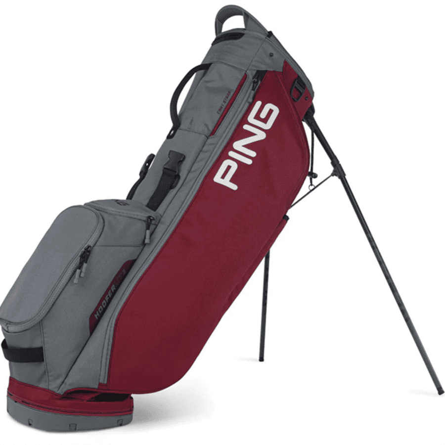 Grey and red Ping Hooferlite 201 Carry Golf Bag