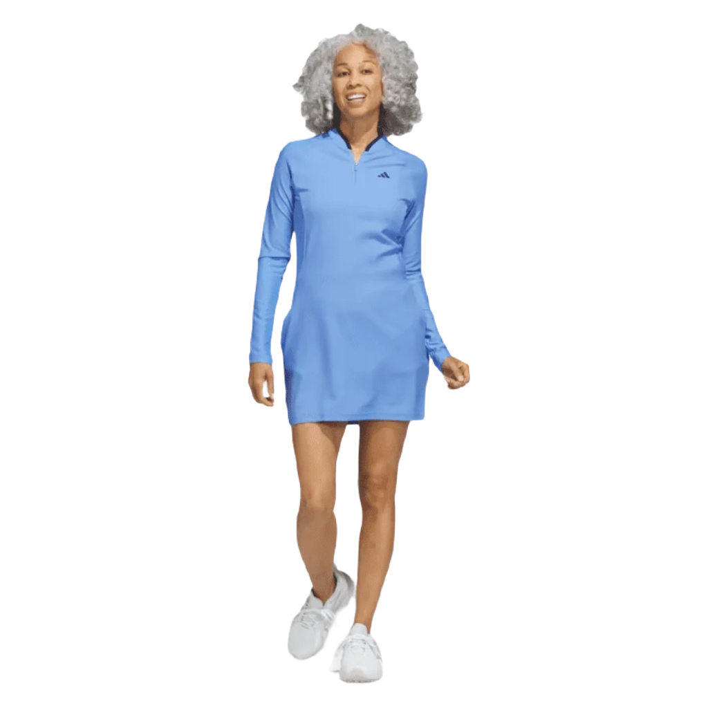 Adidas Long Sleeve Golf Dress - Blue