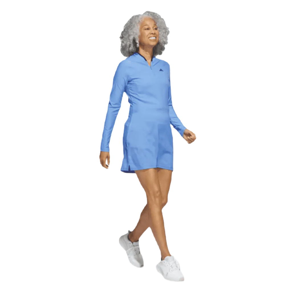 Adidas Long Sleeve Golf Dress - Blue