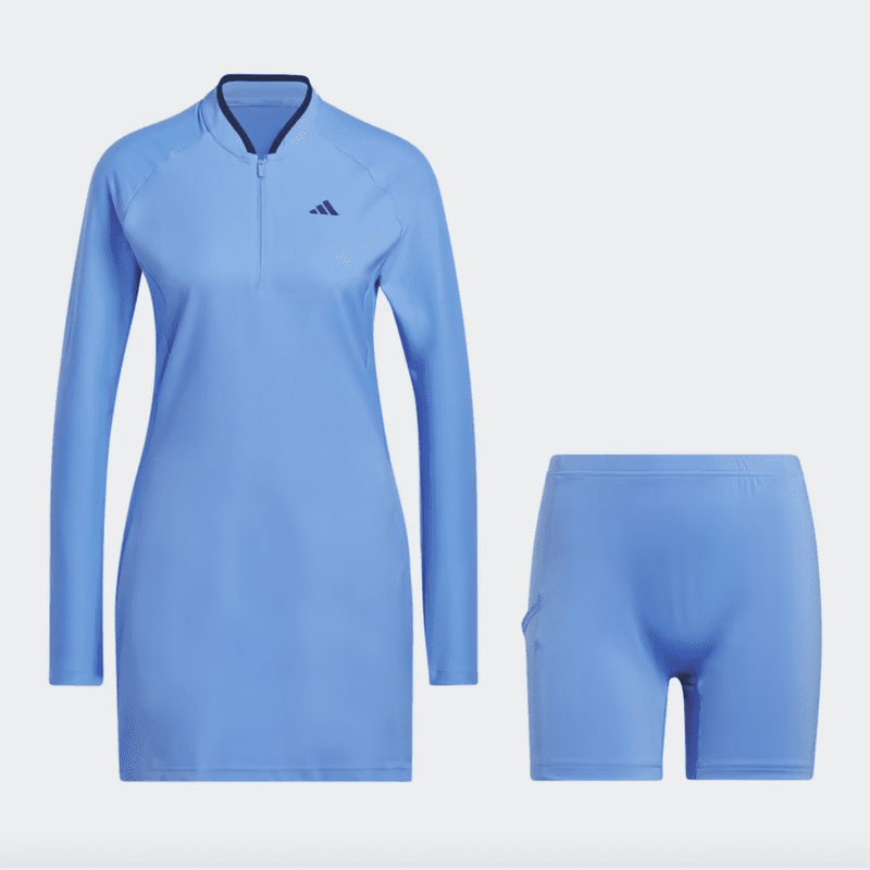 Adidas Long Sleeve Golf Dress - Blue