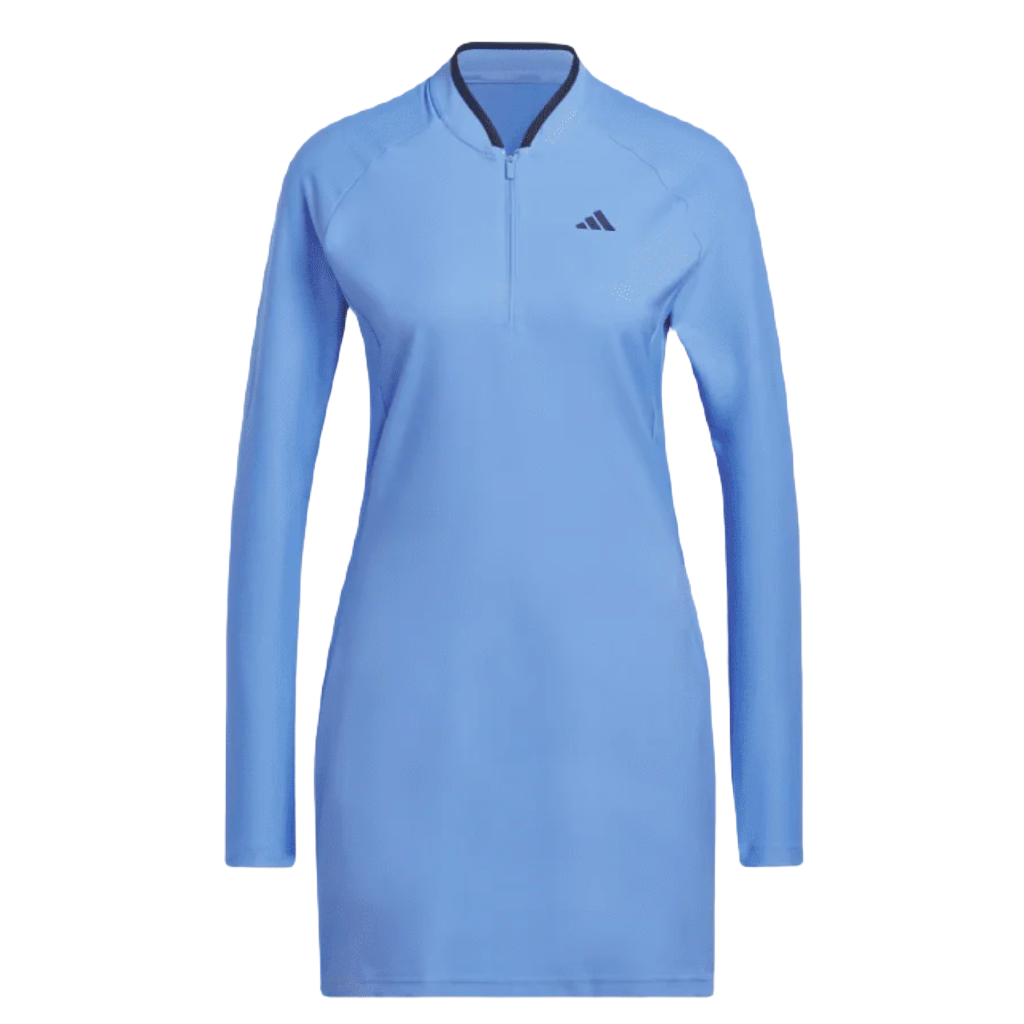 Adidas Long Sleeve Golf Dress Blue Fushion Medium
