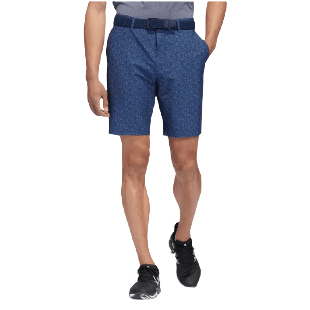 Adidas Ultimate365 9-Inch Printed Golf Shorts - Navy