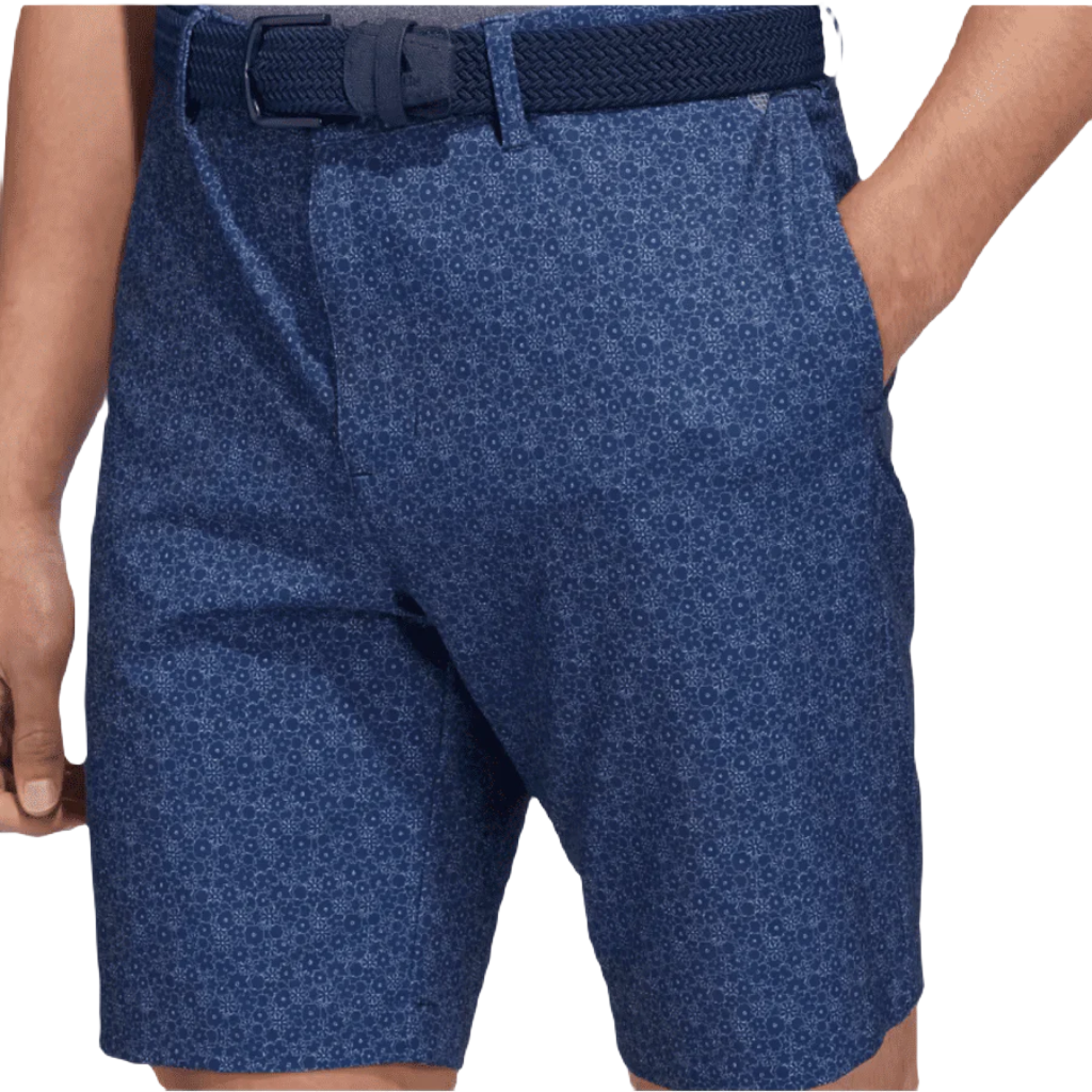 Adidas Ultimate365 9-Inch Printed Golf Shorts - Navy