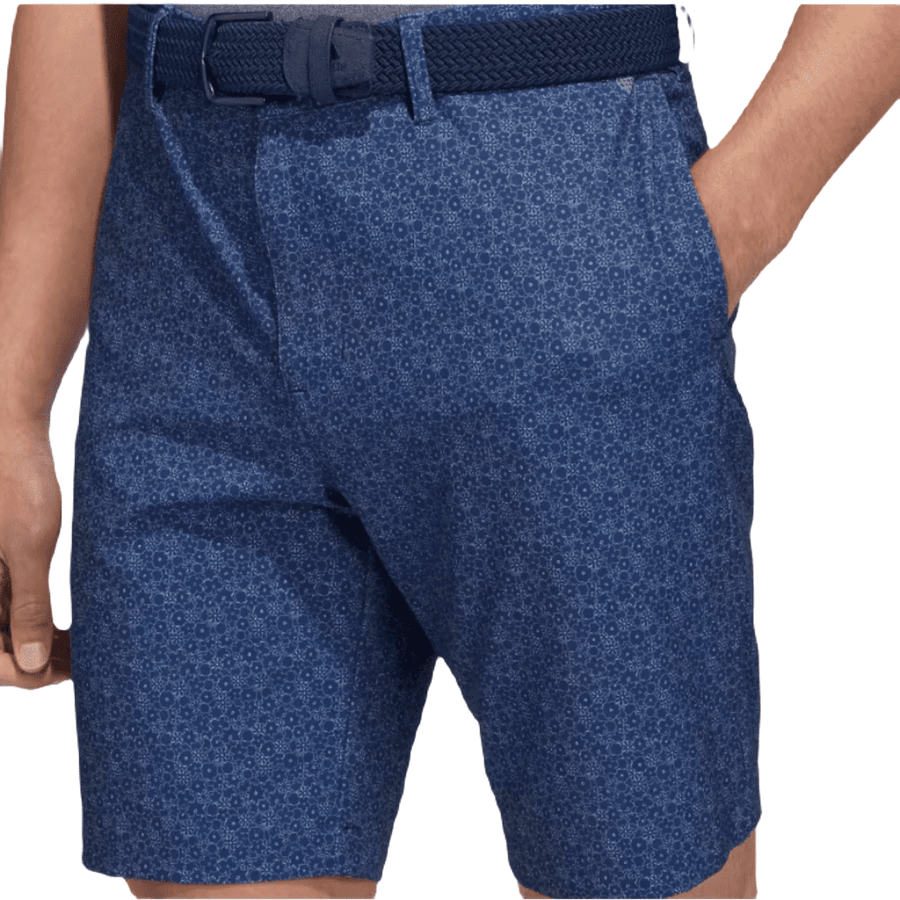 Adidas Ultimate365 9-Inch Printed Golf Shorts - Navy